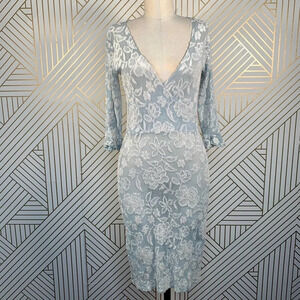 Huminska New York Floral Lace Applique Dress